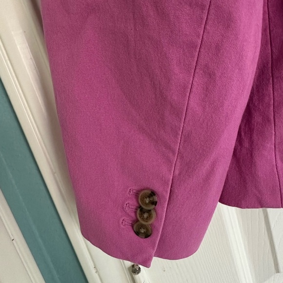 J.Crew 20 Pink Two-Button Preppy Office Siren Blazer Boardroom Chic Academia - Picture 4 of 8